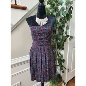 Bcb Generation Women Black 100% Rayon Off The Shoulder Knee Length Dress Size 12